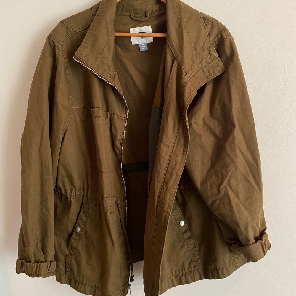 Green canvas jacket
